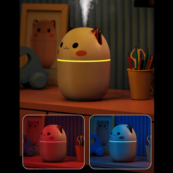 Air Humidifier Cute Cat Ultra-Silent USB Office Household Bedroom Car Aromatherapy Air Purifier With Led Cool Mist Spray - Image 9